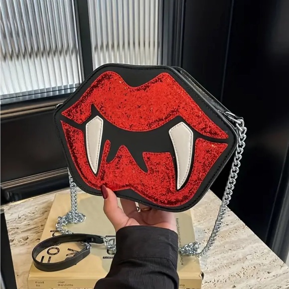 Handbags - Vampire Lips Crossbody Purse